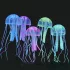 Medusa-Aquariumdekoration, fluoreszierende leuchtende Silikon-Medusa-Dekoration