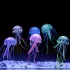Medusa-Aquariumdekoration, fluoreszierende leuchtende Silikon-Medusa-Dekoration