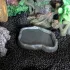 Künstlicher Felsen Graue Wasserschale für Echsen, Chamäleons und Schildkröten