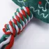 Weihnachtliches Zahnreinigungsspielzeug mit geflochtenem Knoten für Haustiere