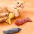 3 Stk. Plüsch Fisch Spielzeug für Katzen
