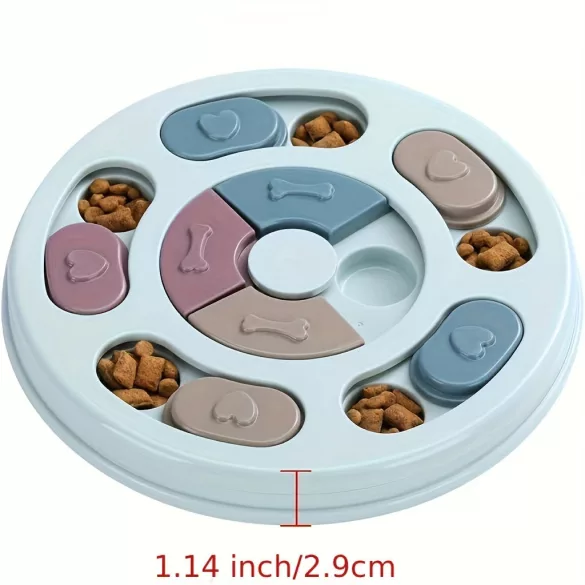 1 Stück interaktives, langsames Puzzle-Spiel für Hunde und Katzen