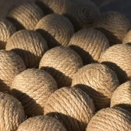 4 Stück Natürliche, Handgemachte Katzenbälle