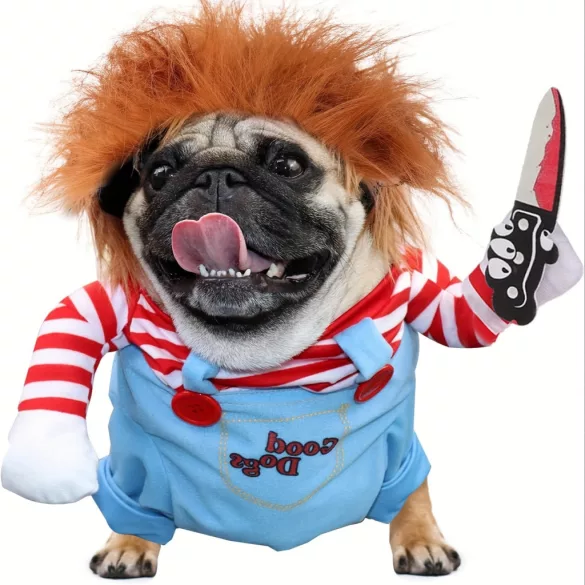 Halloween Tödliche Puppe Haustier Hundekostüm