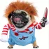 Halloween Tödliche Puppe Haustier Hundekostüm