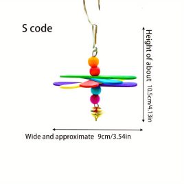 Buntes Holz-Papageienspielzeug