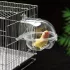 Transparente Kunststoff-Vogelbadewanne mit Hakenbefestigung