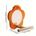 Holzspiegel mit Ständer für Papageien