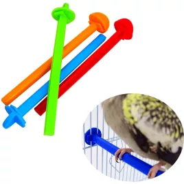 4 Bunte Sitzstangen für kleine Vögel