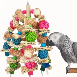 Natürliches Maiskolben-Vogelspielzeug