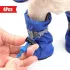 4er Set wasserdichte Hundeschuhe für kleine Hunde