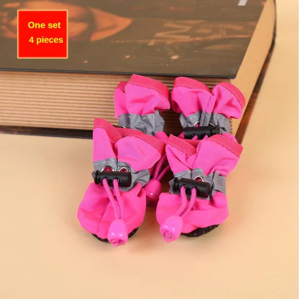 4er Set wasserdichte Hundeschuhe für kleine Hunde