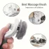 Leicht zu reinigender Enthaarungskamm mit rutschfestem Knopf und 60° verstellbarem Nadelkörper