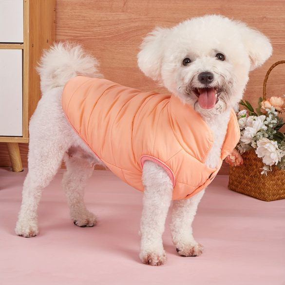 1 Stk. einfarbige, dicke Winterjacke für Hunde