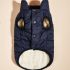 1 Stk. einfarbige, dicke Winterjacke für Hunde