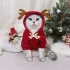 Niedlicher Weihnachtshirsch-Design Haustierpullover