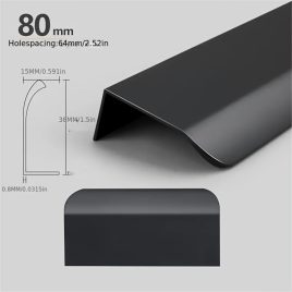 Einfach zu Montierende Aluminium Schrankgriffe