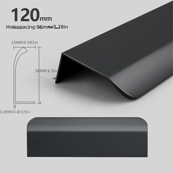 Einfach zu Montierende Aluminium Schrankgriffe