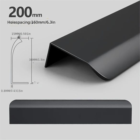 Einfach zu Montierende Aluminium Schrankgriffe