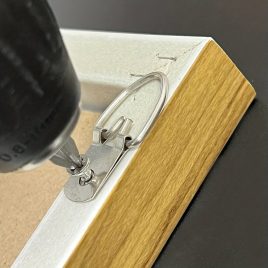 10 Stück D-Ring Bilderhaken mit Schrauben