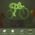 3D Mountainbike LED Nachtlicht, mit einstellbarer Helligkeit