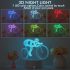 3D Mountainbike LED Nachtlicht, mit einstellbarer Helligkeit