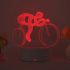 3D Mountainbike LED Nachtlicht, mit einstellbarer Helligkeit