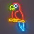 Papagei LED Neon Dekoration