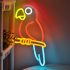Papagei LED Neon Dekoration