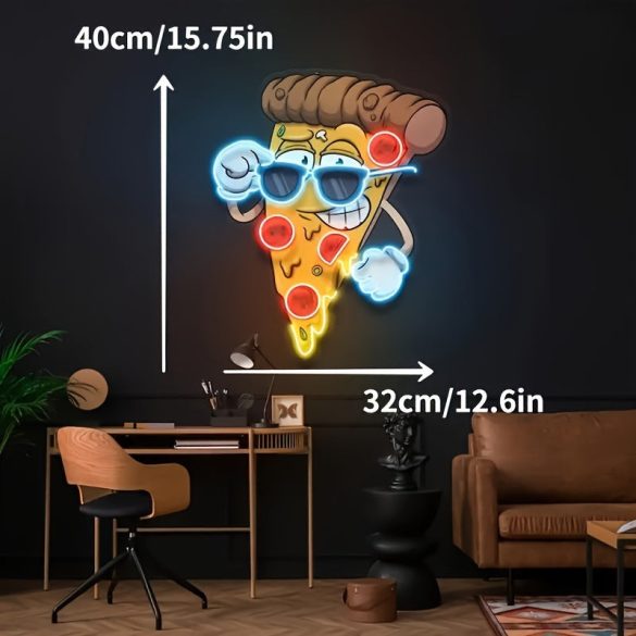 coole Pizza-Neonleuchtreklame