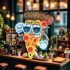 coole Pizza-Neonleuchtreklame