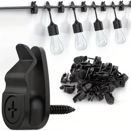 10 Stk. Schraubbare Lichterkettenhaken