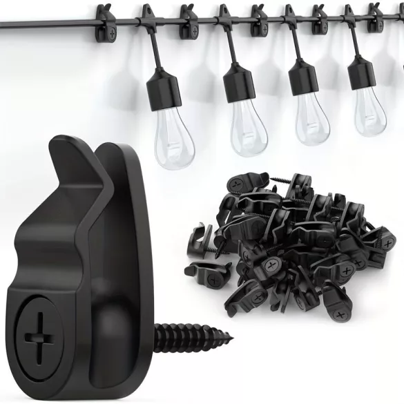 10 Stk. Schraubbare Lichterkettenhaken