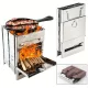 Tragbarer, klappbarer Edelstahl-Ofen für Outdoor-Kochen