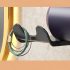 Modischer Wand-Haartrockner und Handyhalter