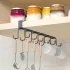 1 Stk. Boho-Chic Metall-Doppelreihe-Kleiderhaken