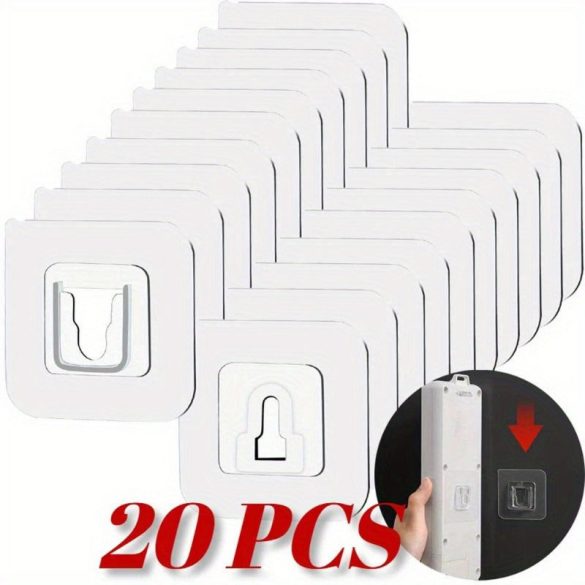 5 Paar leistungsstarke Klebehaken, multifunktionaler wasserfester Wandhaken für Bad und Küche