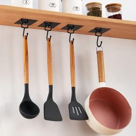   2 Stk. Starker Selbstklebender Wandhaken zur Aufbewahrung von Küchenutensilien