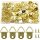 100 Stück Bildhaken in Gold
