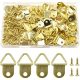 100 Stück Bildhaken in Gold