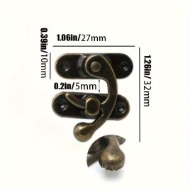 10 Stück Alte Metall Vorhängeschlösser mit Schrauben