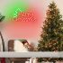 Fröhliches Weihnachts-Neonschild für den Innenbereich