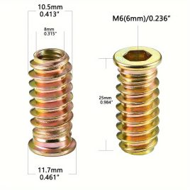 40 Stk. M6 Möbel Schraube mit Mutter
