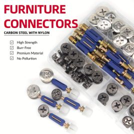 100-tlg. 3-in-1 Möbel-Cam-Verschluss-Set