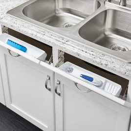   2 Stück, 45-Grad-Scharnier für Spülbecken-Klappfächer, Küchenspüle