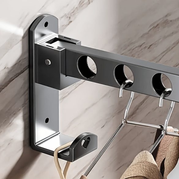 Platzsparender wandmontierter Kleiderständer-Organizer