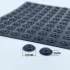 100 Stück schwarze stoßfeste Silikonpads