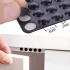 100 Stück schwarze stoßfeste Silikonpads