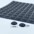 100 Stück schwarze stoßfeste Silikonpads
