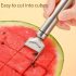 Edelstahl 2-in-1 Melonenwürfel-Gabel